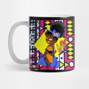 ChocolateHobbit Pink Ankara Mug